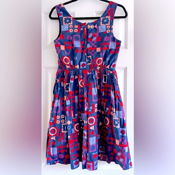 ModCloth full skirt sleeveless dress size S - Picture 2 of 10